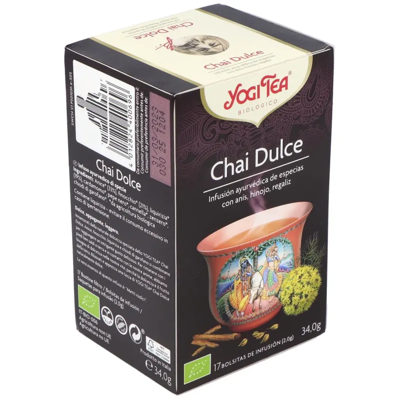 Yogi Tea Chai Dulce 17 sobres | Farmacia Barata Yogi Tea Chai Dulce 17 sobres | Farmacia Barata