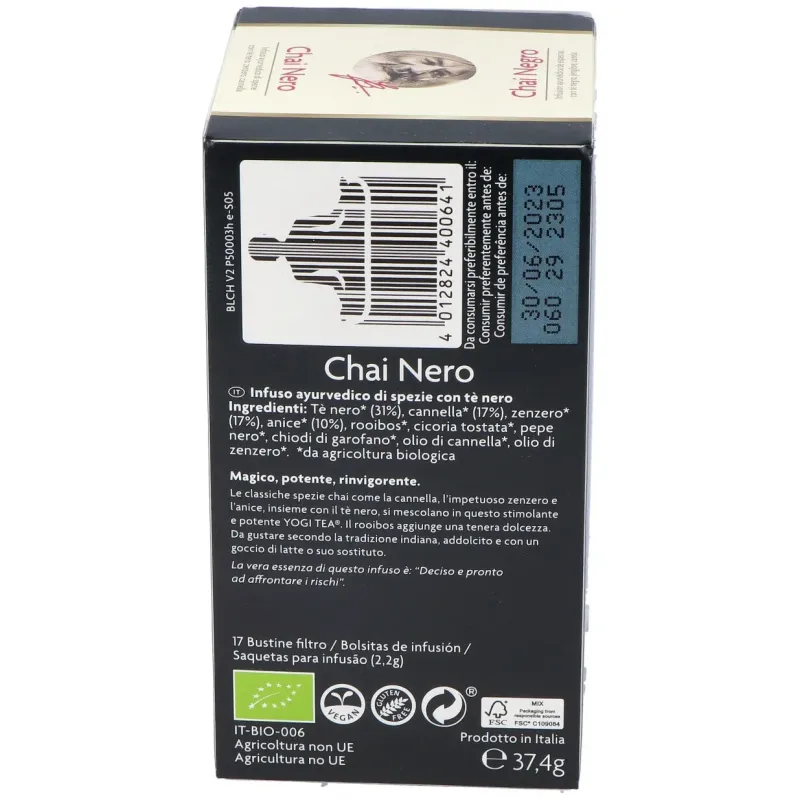 Yogi Tea Chai Negro 17 Sobres Bio | Farmacia Barata Yogi Tea Chai Negro 17 Sobres Bio | Farmacia Barata