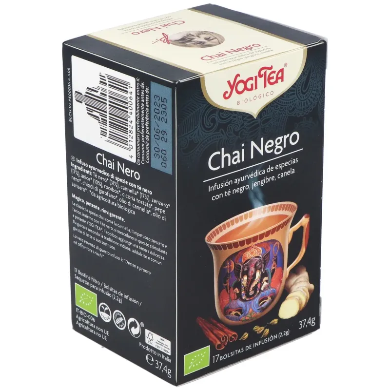 Yogi Tea Chai Negro 17 Sobres Bio | Farmacia Barata Yogi Tea Chai Negro 17 Sobres Bio | Farmacia Barata