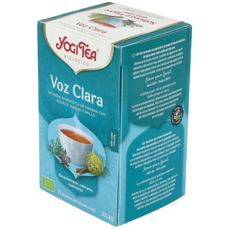 Yogi Tea Voz Clara 17 sobres | Farmacia Barata Yogi Tea Voz Clara 17 sobres | Farmacia Barata