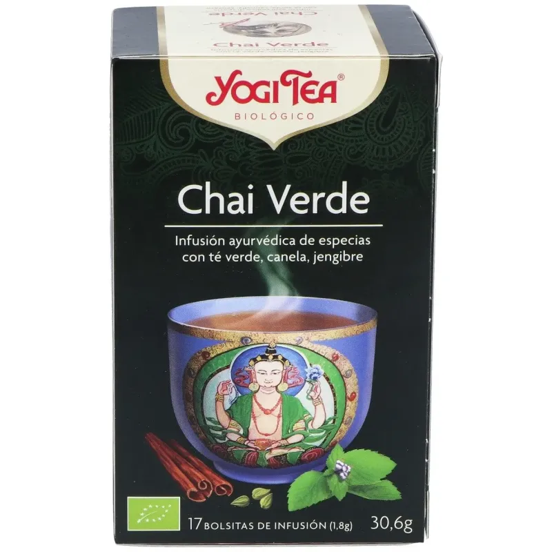 Yogi Tea Chai Verde 17 sobres | Farmacia Barata Yogi Tea Chai Verde 17 sobres | Farmacia Barata