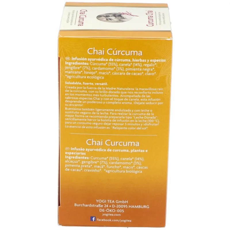 Yogi Tea Chai Cúrcuma | Farmacia Barata Yogi Tea Chai Cúrcuma | Farmacia Barata