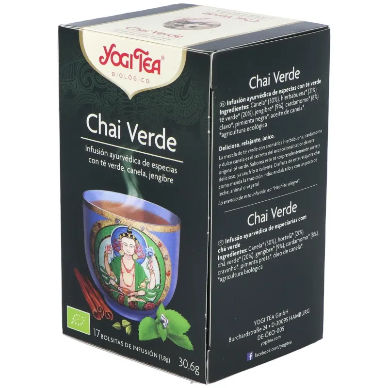 Yogi Tea Chai Verde 17 sobres | Farmacia Barata Yogi Tea Chai Verde 17 sobres | Farmacia Barata