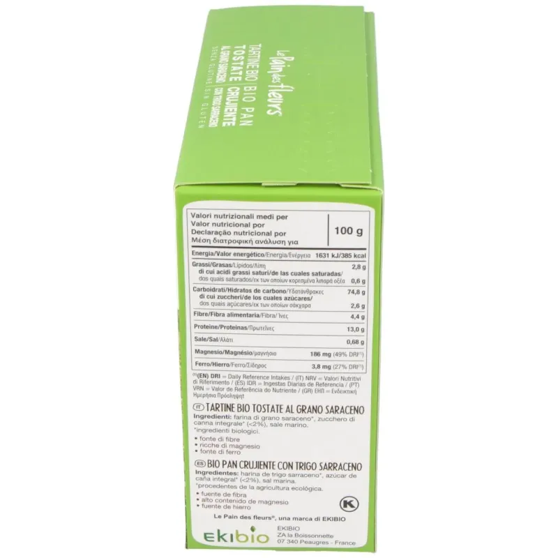 Pan de Fleurs Cracker Trigo Sarraceno 150g | Farmacia Barata