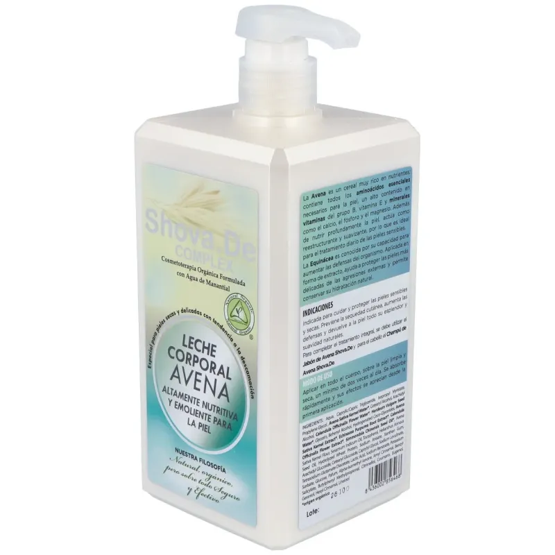 Leche Corporal Avena Shova 1000ml | Farmacia Barata
