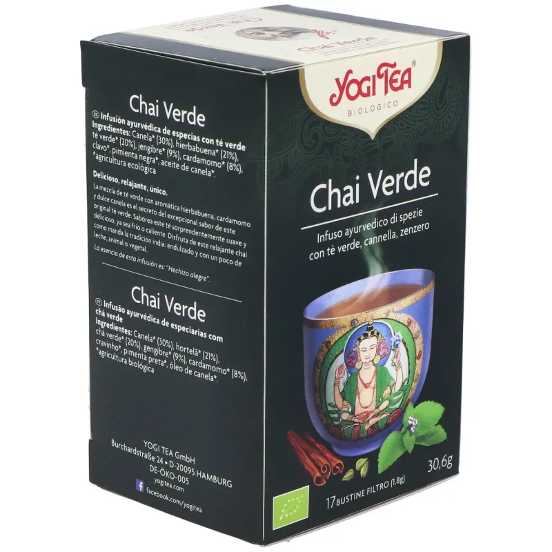 Yogi Tea Chai Verde 17 sobres | Farmacia Barata Yogi Tea Chai Verde 17 sobres | Farmacia Barata