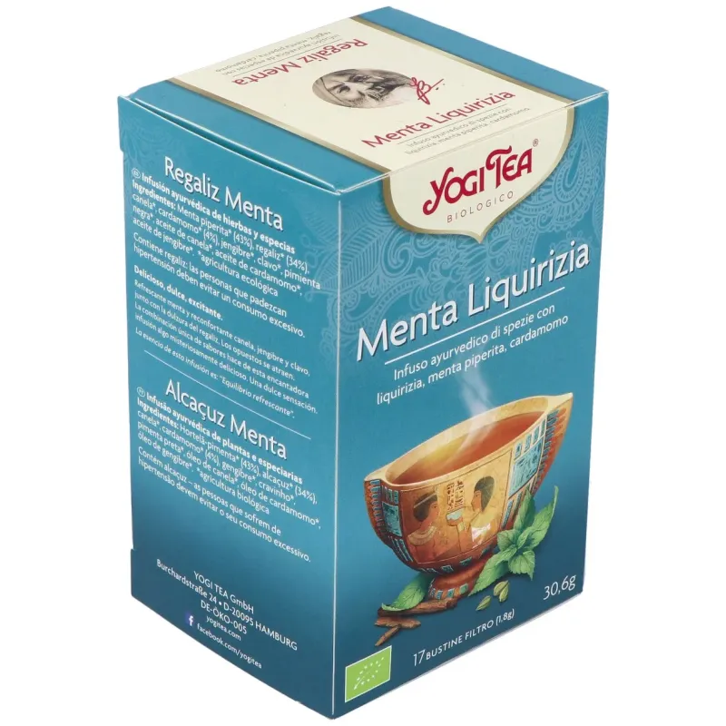 Yogi Tea Regaliz Menta 15 sobres Bio | Farmacia Barata Yogi Tea Regaliz Menta 15 sobres Bio | Farmacia Barata