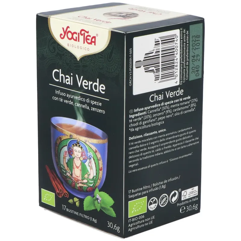 Yogi Tea Chai Verde 17 sobres | Farmacia Barata Yogi Tea Chai Verde 17 sobres | Farmacia Barata