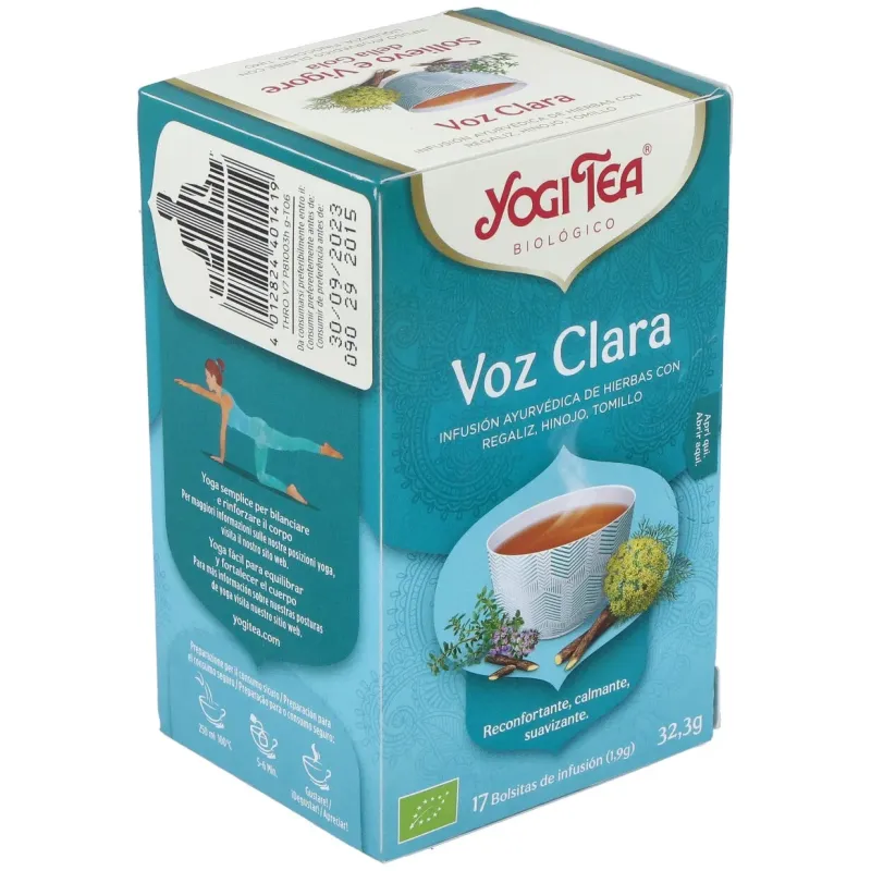 Yogi Tea Voz Clara 17 sobres | Farmacia Barata Yogi Tea Voz Clara 17 sobres | Farmacia Barata