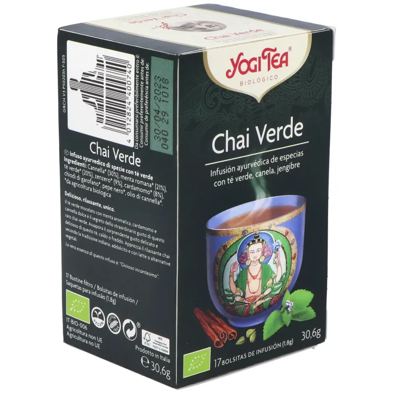 Yogi Tea Chai Verde 17 sobres | Farmacia Barata Yogi Tea Chai Verde 17 sobres | Farmacia Barata
