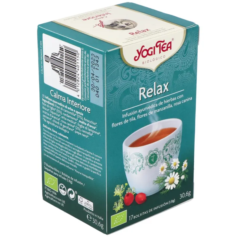 Yogi Tea Relajación 17 sobres Bio | Farmacia Barata Yogi Tea Relajación 17 sobres Bio | Farmacia Barata