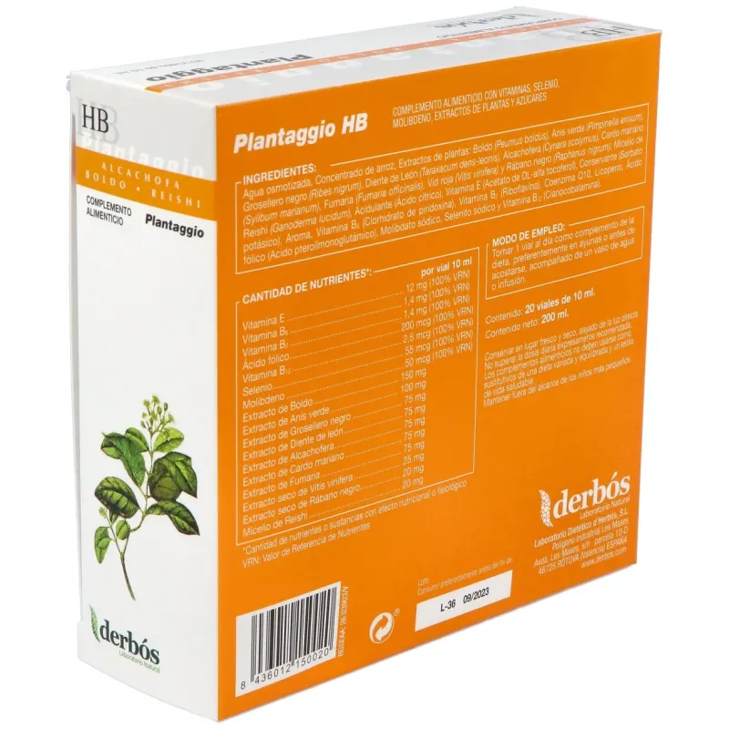 Derbos Plantaggio HB | Farmacia Barata Derbos Plantaggio HB | Farmacia Barata