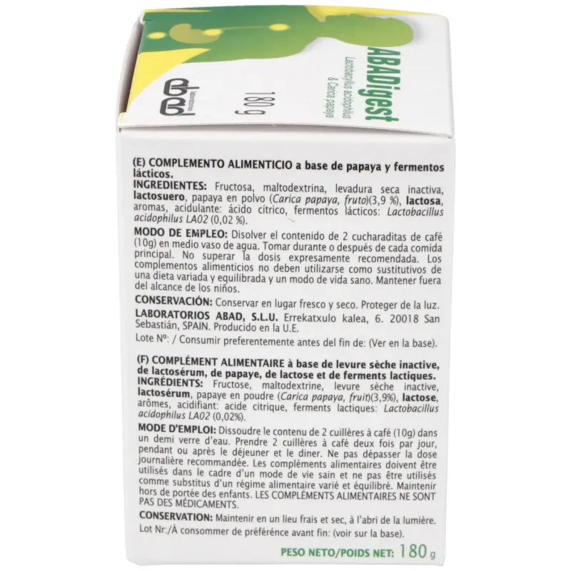 Abadigest 180g | Farmacia Barata Abadigest 180g | Farmacia Barata