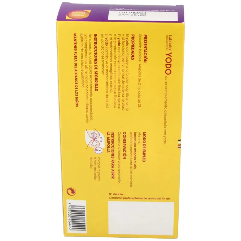 Labcatal Yodo 28 ampollas | Farmacia Barata