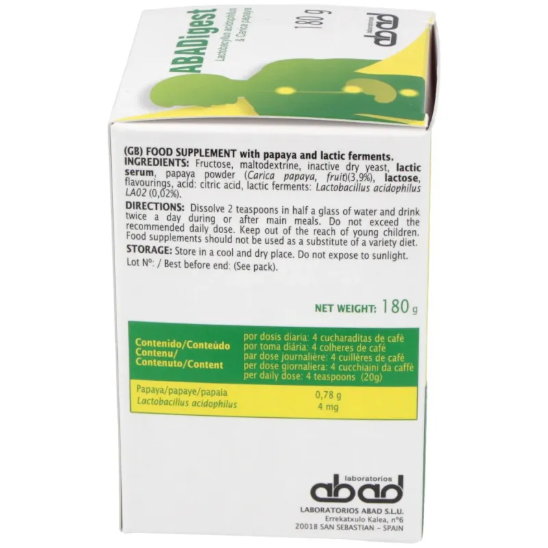 Abadigest 180g | Farmacia Barata Abadigest 180g | Farmacia Barata
