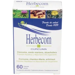 Bioserum Herbecom Curcuma, 60 cápsulas.