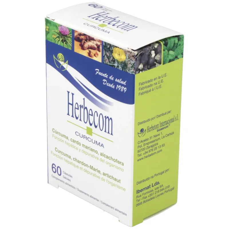 Bioserum Herbecom Curcuma 60 cápsulas | Farmacia Barata Bioserum Herbecom Curcuma 60 cápsulas | Farmacia Barata