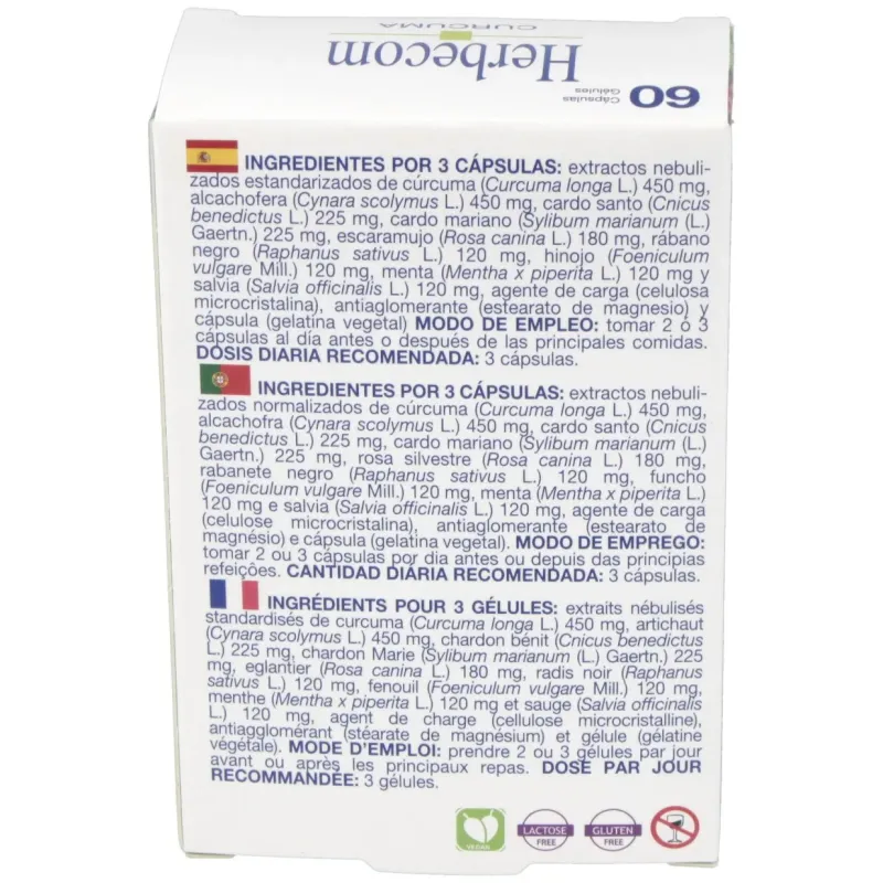 Bioserum Herbecom Curcuma 60 cápsulas | Farmacia Barata Bioserum Herbecom Curcuma 60 cápsulas | Farmacia Barata