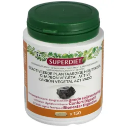 Super Diet Carbon Vegetal Activo, 150 cápsulas.
