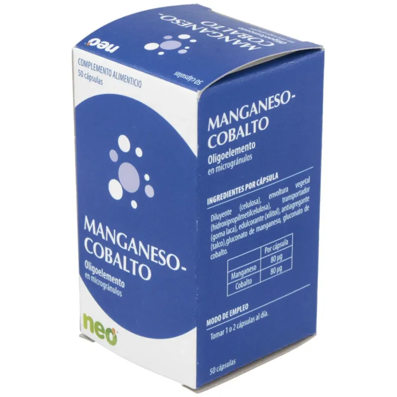 Neo Manganeso Cobalto 50 cápsulas | Farmacia Barata Neo Manganeso Cobalto 50 cápsulas | Farmacia Barata