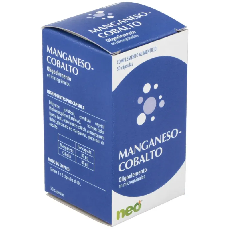 Neo Manganeso Cobalto 50 cápsulas | Farmacia Barata Neo Manganeso Cobalto 50 cápsulas | Farmacia Barata