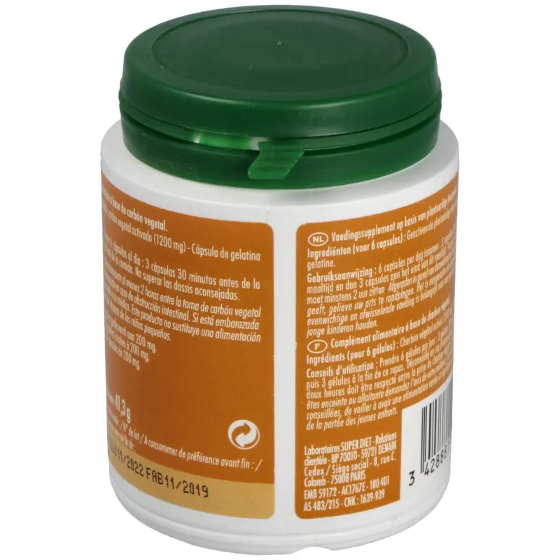 Super Diet Carbón Vegetal Activo | Farmacia Barata Super Diet Carbón Vegetal Activo | Farmacia Barata