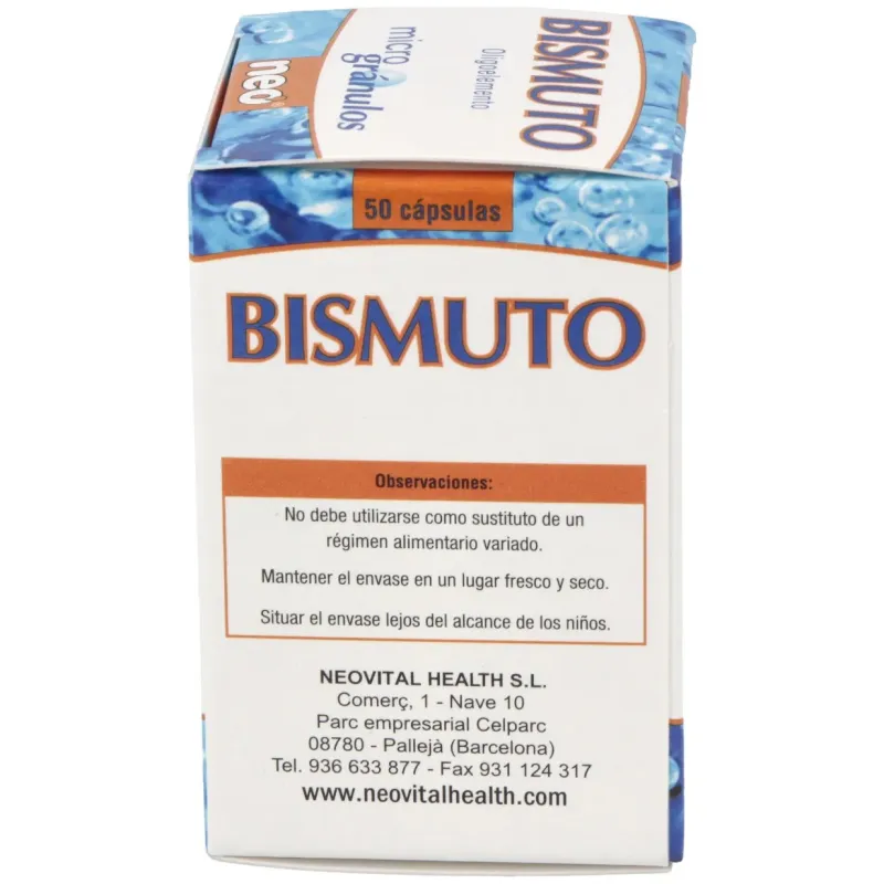 Neo Bismuto 50 cápsulas | Farmacia Barata Neo Bismuto 50 cápsulas | Farmacia Barata