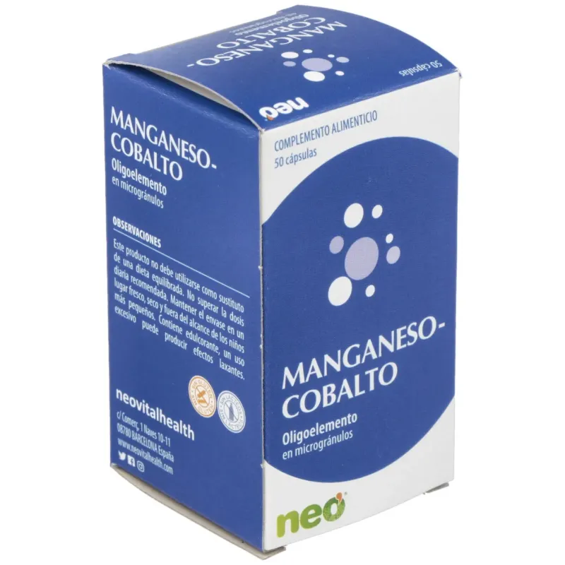 Neo Manganeso Cobalto 50 cápsulas | Farmacia Barata Neo Manganeso Cobalto 50 cápsulas | Farmacia Barata