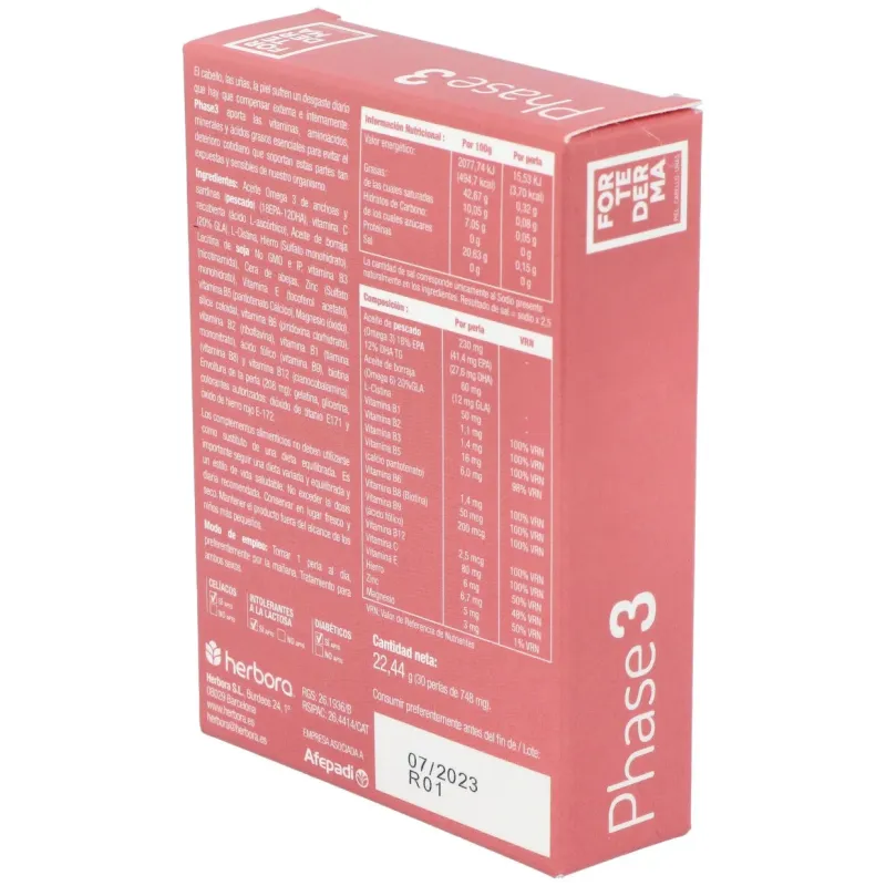 Herbora Phase 3 30 perlas | Farmacia Barata Herbora Phase 3 30 perlas | Farmacia Barata