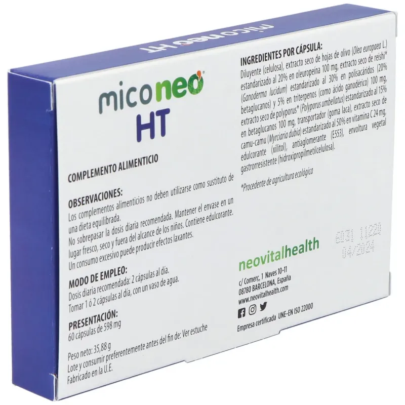 Neo Mico HT 60 cápsulas | Farmacia Barata