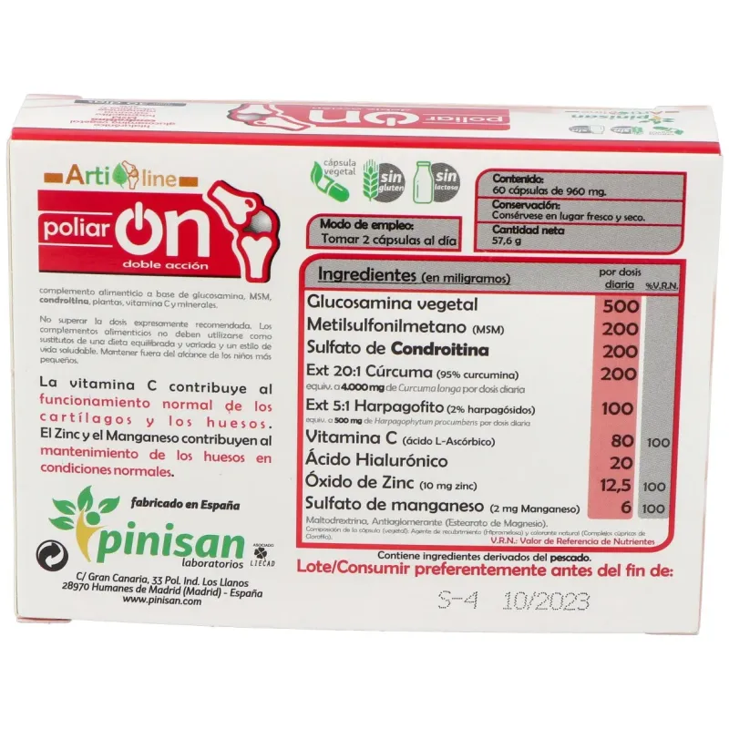 Poliar On 60cap | Farmacia Barata