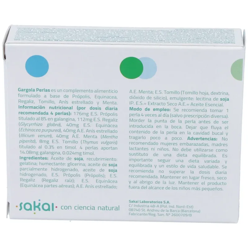 Sakai Gárgola 30 perlas | Farmacia Barata Sakai Gárgola 30 perlas | Farmacia Barata