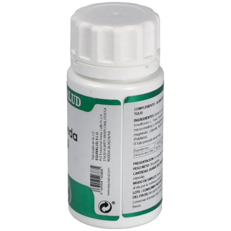 Ayurveda Tulsi 50cap Equisalud | Farmacia Barata Ayurveda Tulsi 50cap Equisalud | Farmacia Barata