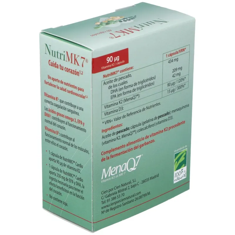 Nutrimk7 Cardio 60 cápsulas | Farmacia Barata