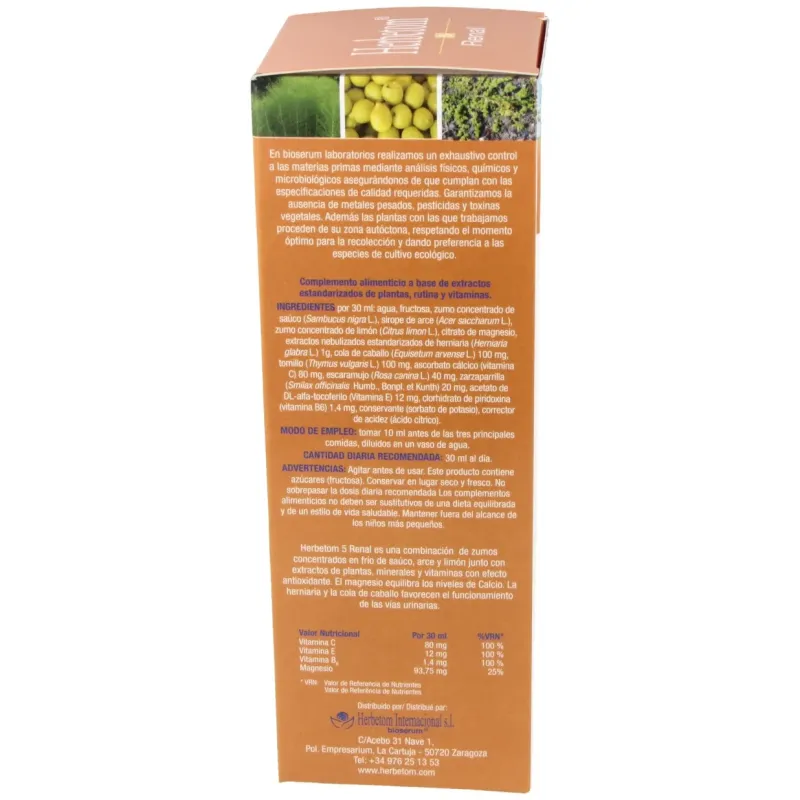 Herbetom 5 RV 250ml Bioserum | Farmacia Barata Herbetom 5 RV 250ml Bioserum | Farmacia Barata