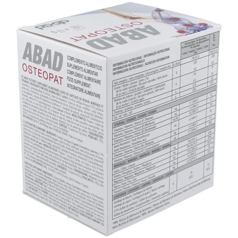 Osteopat 16 sobres Lab.Abad | Farmacia Barata