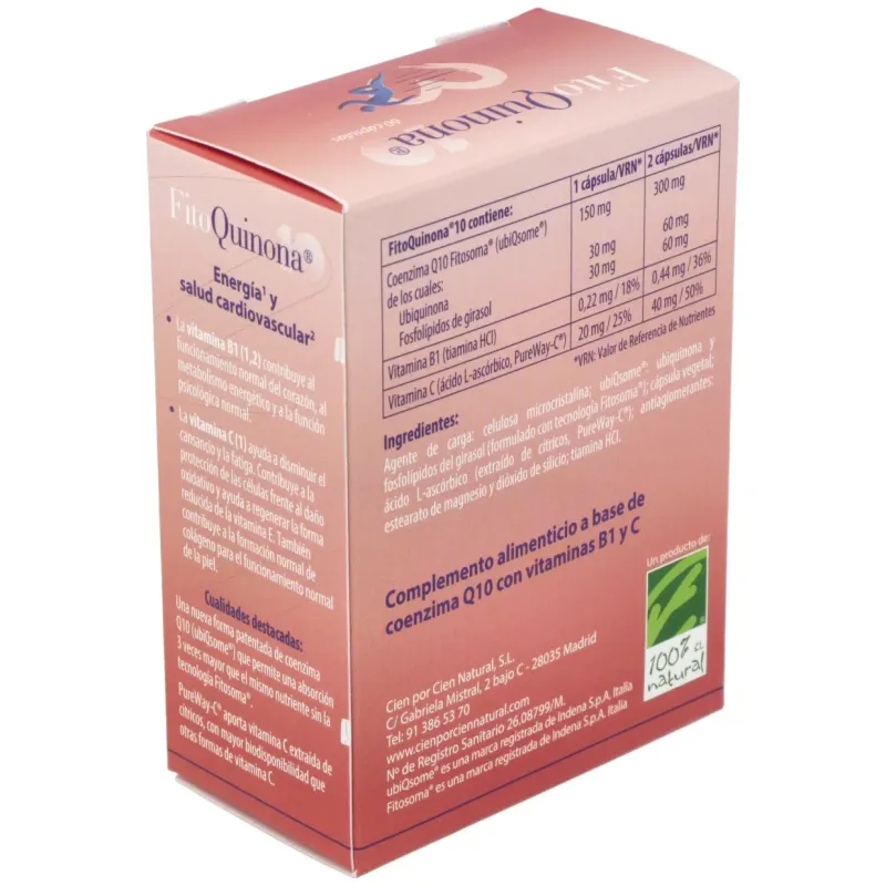 Fitoquinona10 60 cápsulas Activa | Farmacia Barata