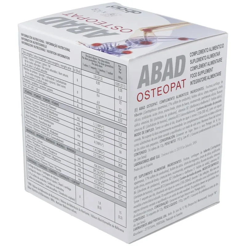 Osteopat 16 sobres Lab.Abad | Farmacia Barata