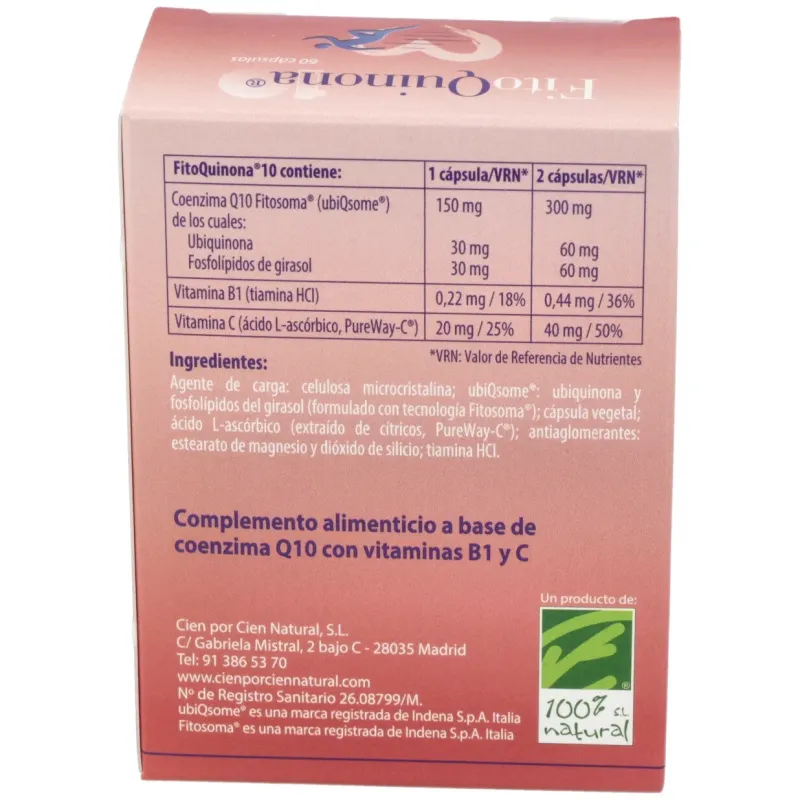 Fitoquinona10 60 cápsulas Activa | Farmacia Barata