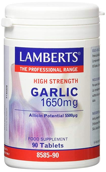 LAMBERTS Ajo 1650 mg. Alta Concentración, 90 comprimidos.