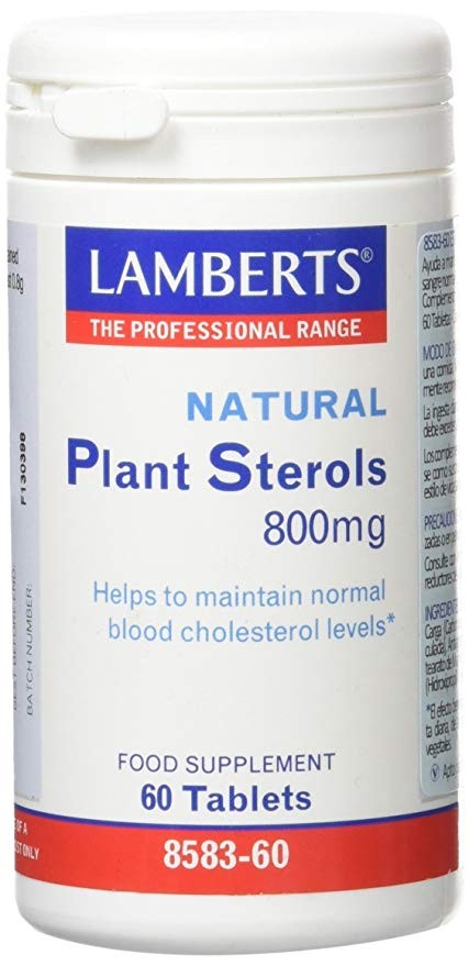 LAMBERTS Esteroles Vegetales 800mg, 60 comprimidos.