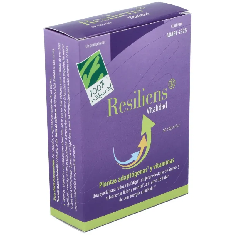 100% Natural Resiliens Vitalidad | Farmacia Barata