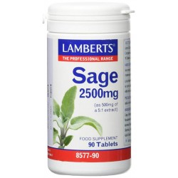 LAMBERTS Salvia 2500mg, 90 comprimidos.