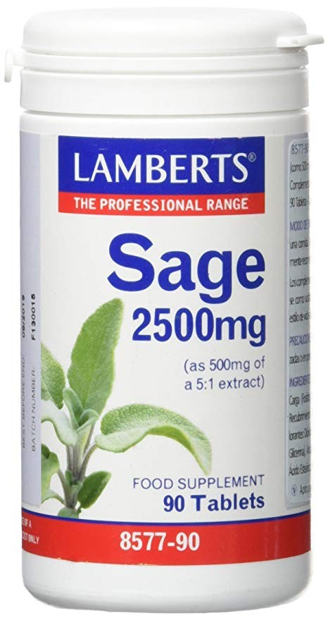 LAMBERTS Salvia 2500mg, 90 comprimidos.