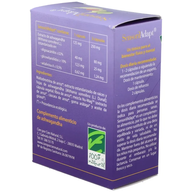 Cienporcien Sensoril Adapt, 60 cápsulas | Farmacia Barata Cienporcien Sensoril Adapt, 60 cápsulas | Farmacia Barata