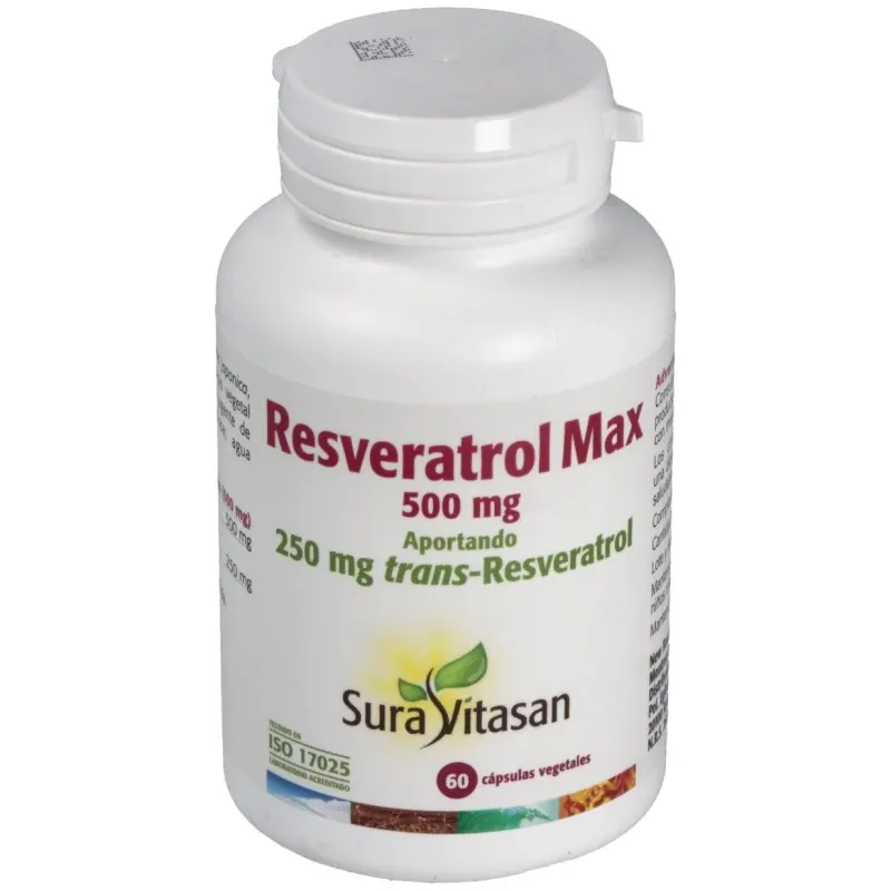 Resveratrol Max 60cap Sura Vitasan | Farmacia Barata