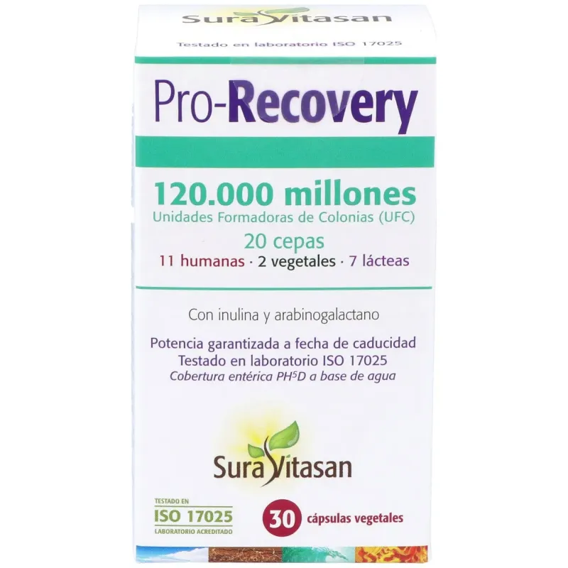 Pro Recovery 30 cápsulas Sura Vitasan | Farmacia Barata