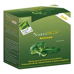 100 Natural Nutrisgs Activado Forte, 60 cápsulas