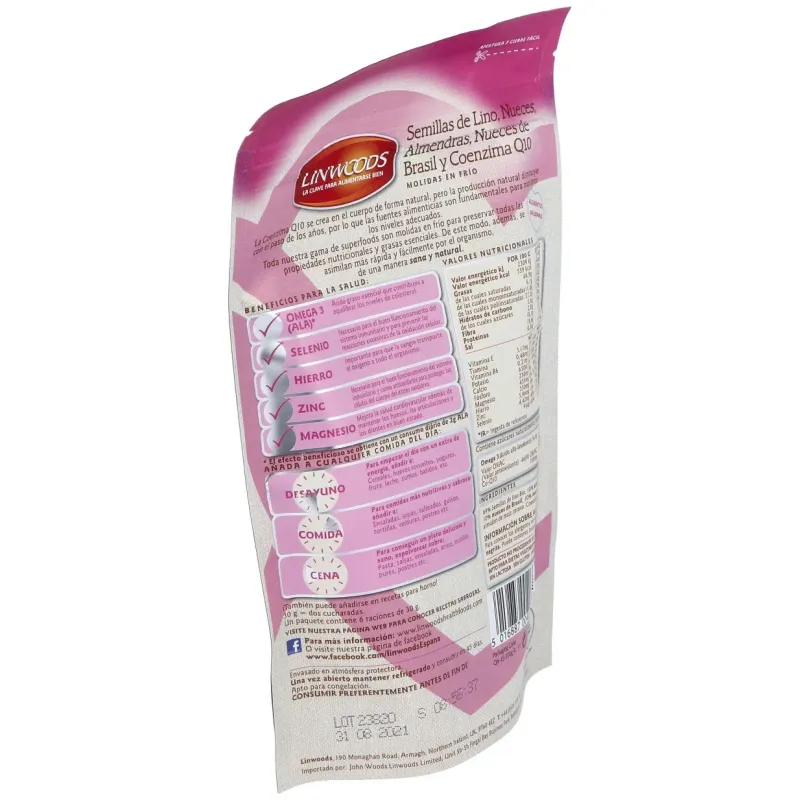 Linwoods Lino Nueces Almendras Q10 200 g | Farmacia Barata Linwoods Lino Nueces Almendras Q10 200 g | Farmacia Barata