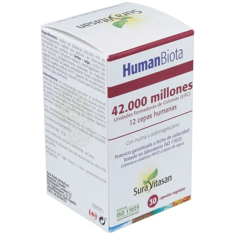 Vitasan Human Biota 30 cápsulas | Farmacia Barata